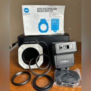 Minolta Electroflash Macro 80PX Auto Ring Light Control Unit Set